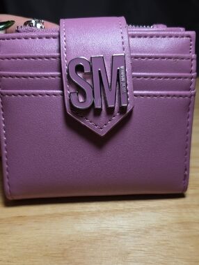 Steve Madden Lilac SM Logo Compact Wallet